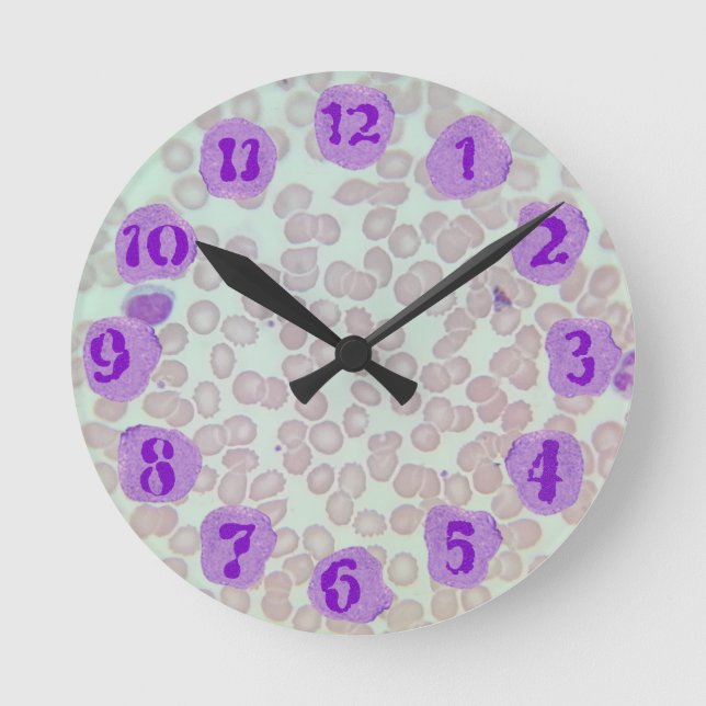 Redondo Hematologia, RBC, Relógio WBC (Frente)