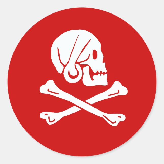 Redondo Henry Todo adesivo (vermelho) (Frente)