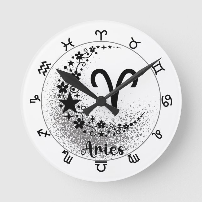 Redondo Hora das Estrelas! Encontre Seu Relógio Zodíaco Má (Frente)