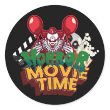 Hora do Filme de Terror Adesivo de Palhaço
