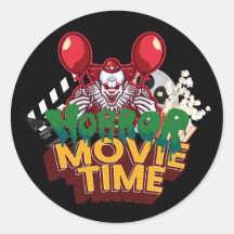 Hora do Filme de Terror Adesivo de Palhaço