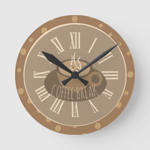Redondo Hora do Relógio de Café e Feijões