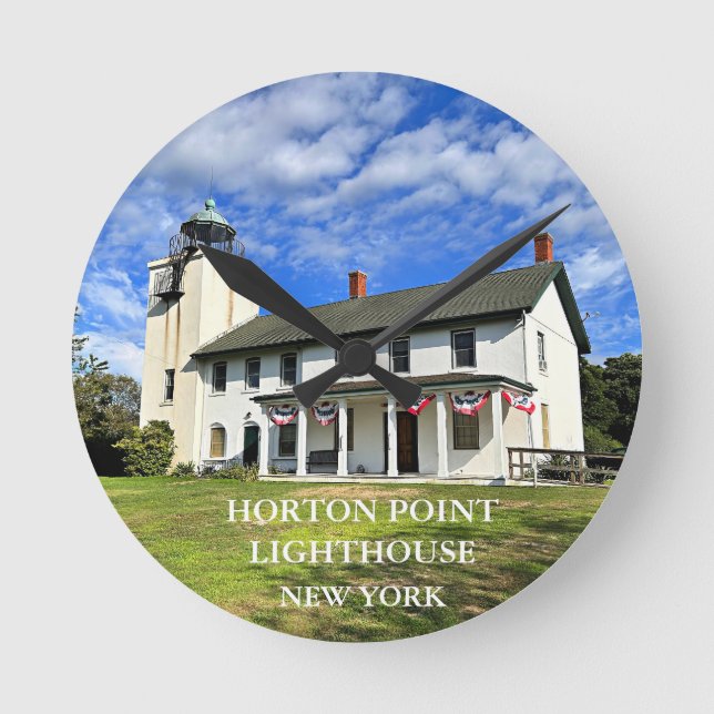 Redondo Horton Point Lighthouse, Relógio Round de Nova Ior (Frente)