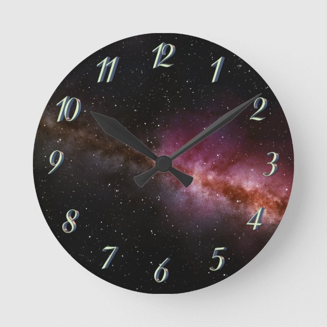 Redondo Imagem do relógio da parede do universo (Frente)