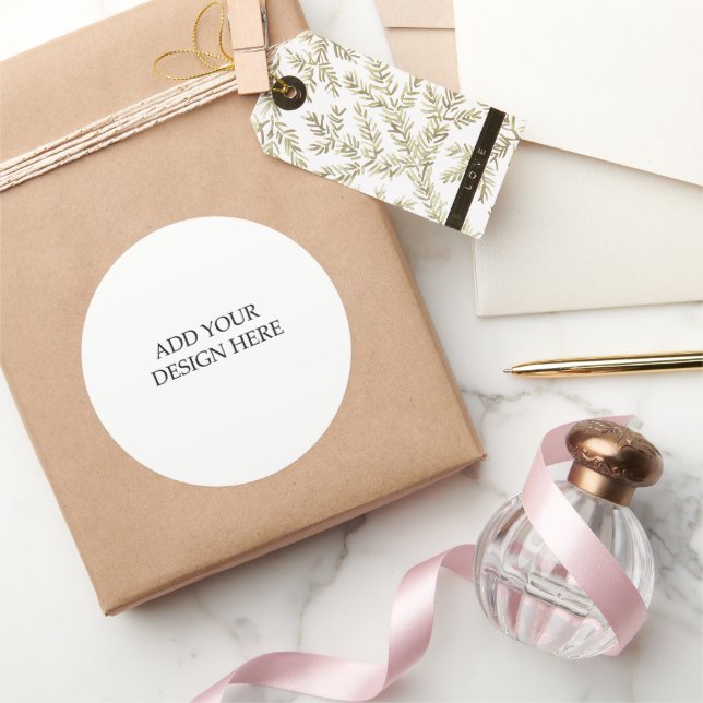 Redondo Impressão do adesivo (Presentear)