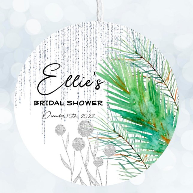 Redondo Inverno Enevoado - Adesivo Prata - Multiuso para P (Criador carregado)