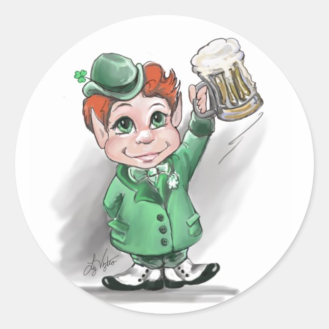 Redondo Irlandês Cheers! Adesivo (Frente)