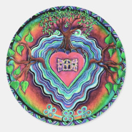 Redondo Janela para o adesivo do Heart Mandala