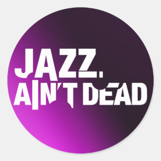 Redondo Jazz não é um adesivo de logotipo de Morto