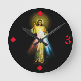 Redondo Jesus Divino Relógio da Hora do Compaixão