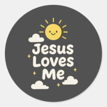 Jesus Me Ama Adesivo Cristão