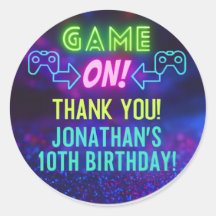 JOGO LIGADO! Adesivo Neon de Jogos – 10º Aniversár