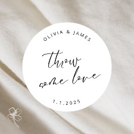 Redondo Jogue um adesivo de amor