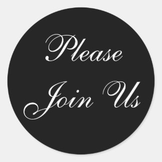 Redondo Junte-se ao adesivo de envelopes