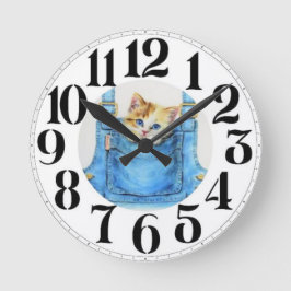 Redondo Kitten no relógio