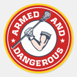 Redondo Lacrosse Armada e Adesivo Perigoso