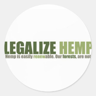 Redondo Legalize o adesivo Hemp