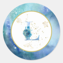 *~* LETRA L - Adesivo de envelopes náuticos de pra