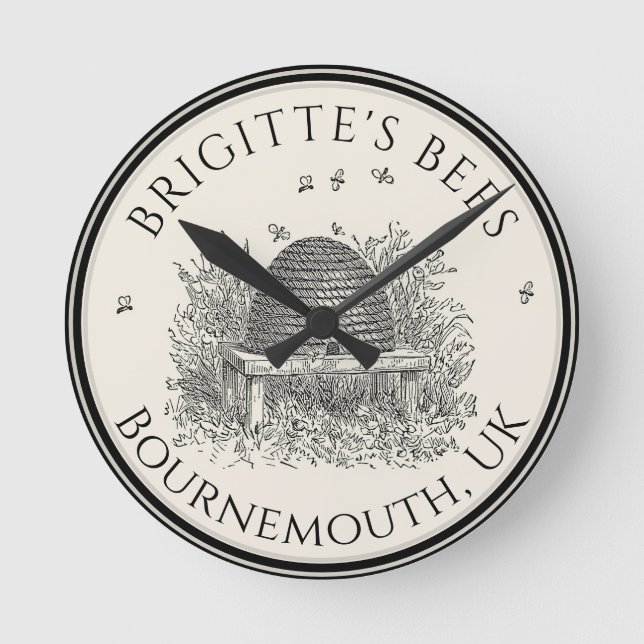 Redondo Limite de Relógio do Apijoeiro de Negócios (Frente)