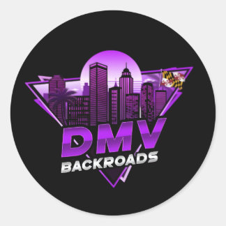 Redondo Logotipo da DMV Backroads Adesivo