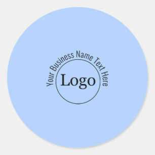 Redondo Logótipo personalizado e nome de texto adesivo re