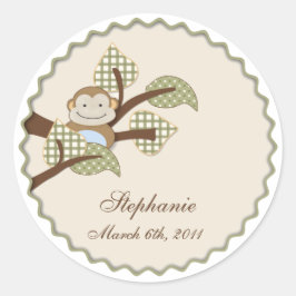 Redondo Macaco deixa adesivo na Xadrez