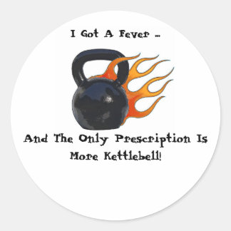 Redondo Mais adesivo do Kettlebell