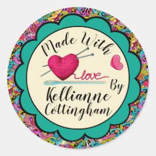 Redondo Mão Feita com o Adesivo de Amor