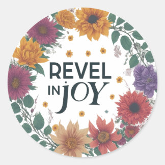 Redondo maravilha com a alegria do adesivo tão legal