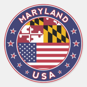Redondo Maryland, adesivo de Maryland, capa de telefone, s