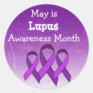 Redondo May é um adesivo da consciência de Lupus