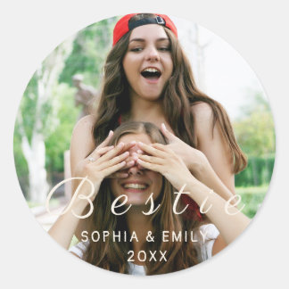 Redondo Melhores Amigas Para Sempre – Adesivo Personalizad