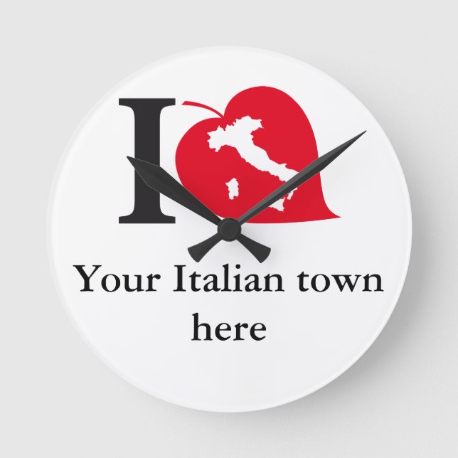 Redondo Meu relógio italiano da cidade (Frente)