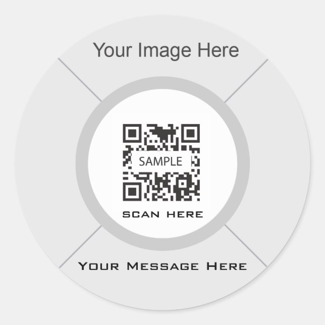 Redondo Modelo de adesivo Genérico 2 (Frente)