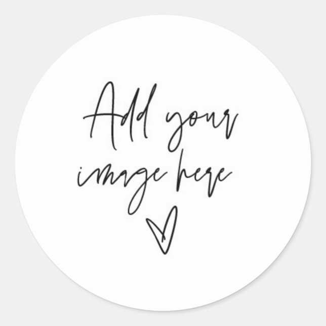 Redondo Modelo de Adesivo Personalizado Crie Seu Próprio R (Frente)