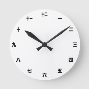 Redondo Modelo de Relógio Japonês - Crie O Seu Próprio / K