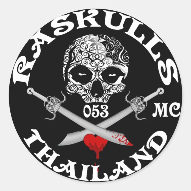 Redondo Modelo do adesivo de preenchimento (Frente)