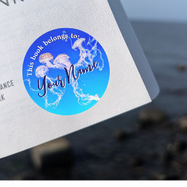 Redondo Monterey Jellyfish — Adesivo Personalizável de Liv