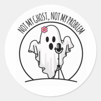 Redondo Não é o meu fantasma, não é o meu adesivo de logot