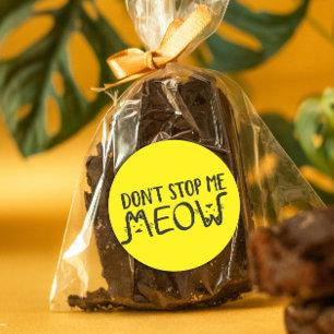 Redondo Não me pare com o adesivo