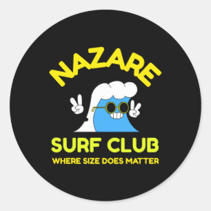 Redondo Nazare Surf Club Onde O Tamanho Faz. Adesivo
