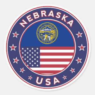 Redondo Nebraska, capa de telefone de Nebraska, adesivo de