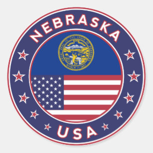 Redondo Nebraska, capa de telefone de Nebraska, adesivo de