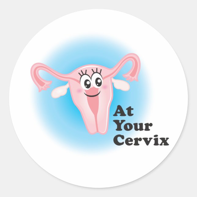 Redondo No seu adesivo Cervix (Frente)