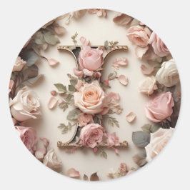 Redondo O adesivo da letra I