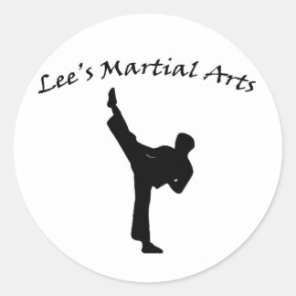 Redondo O adesivo de Artes Marciais do Lee