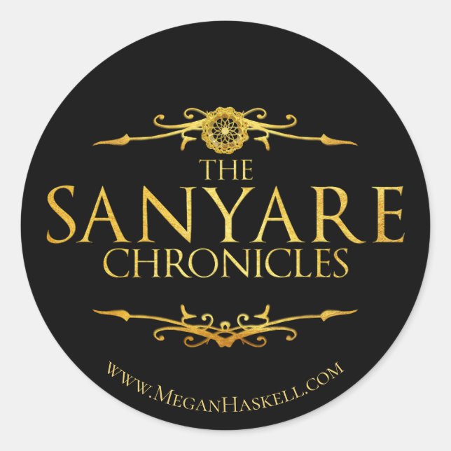 Redondo O adesivo oficial do Sanyare Chronicles (Frente)