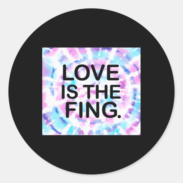Redondo O Amor É A Fing. Adesivo (Frente)