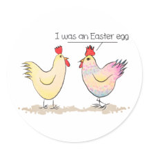 O Chicken Engraçado era um adesivo de ovos de Pásc