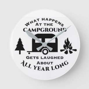 REDONDO ****O QUE ACONTECE AO CAMPING*** RELÓGIO